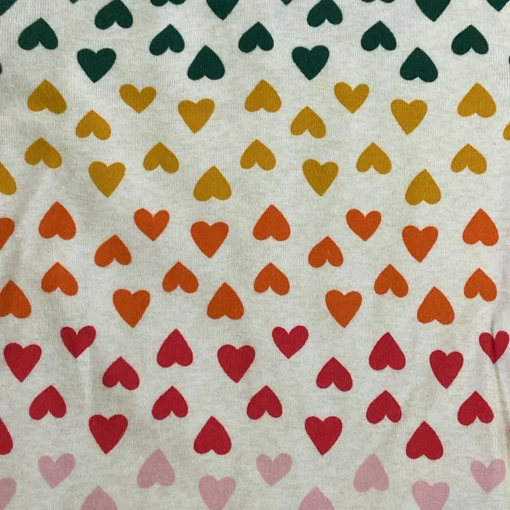 Old Navy rainbow hearts matching set girls size 3T pajamas Lovecore softgirl